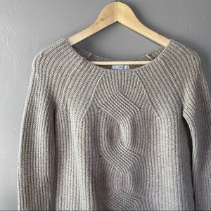 Gap chunky knit sweater oatmeal tan